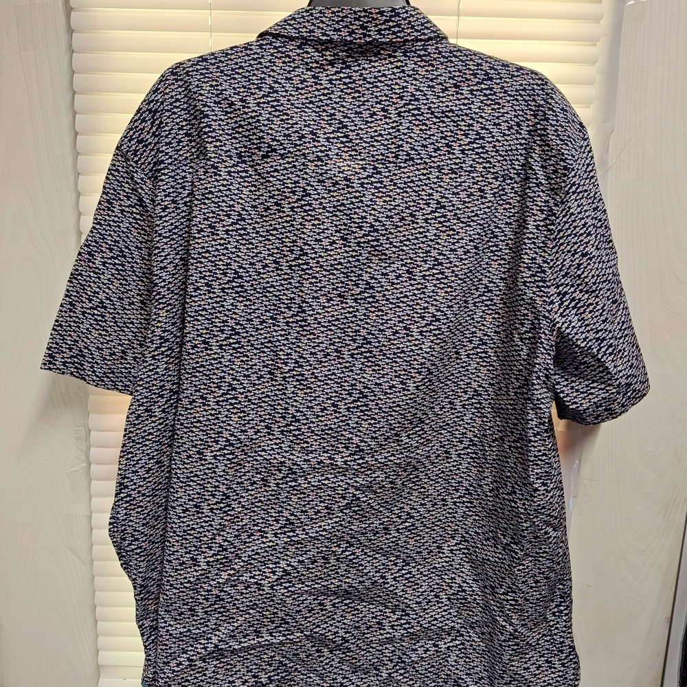 Johnston & Murphy Shark Patterned Button Down Shi… - image 3